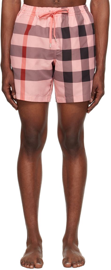 burberry check shorts|Burberry Check swim shorts.